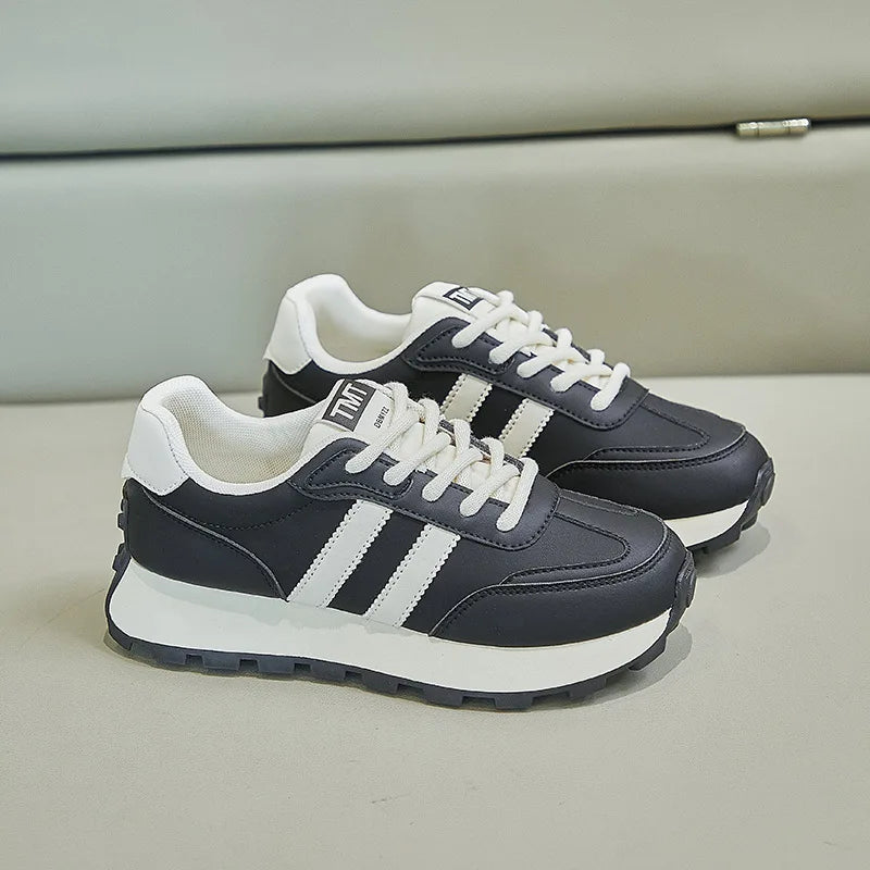 Women's Sneakers Luxury Leather Casual Shoes New Tennis Training Shoes for Women Platform Heighten Vulcanize Shoes Zapatos Mujer