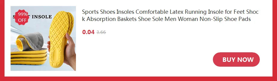 Height Increase Insole for Feet Comfort Plantar Fasciitis Shoes Insoles Men Women Sports Air Shock Absorbing Shoe Pads 1/2Pair