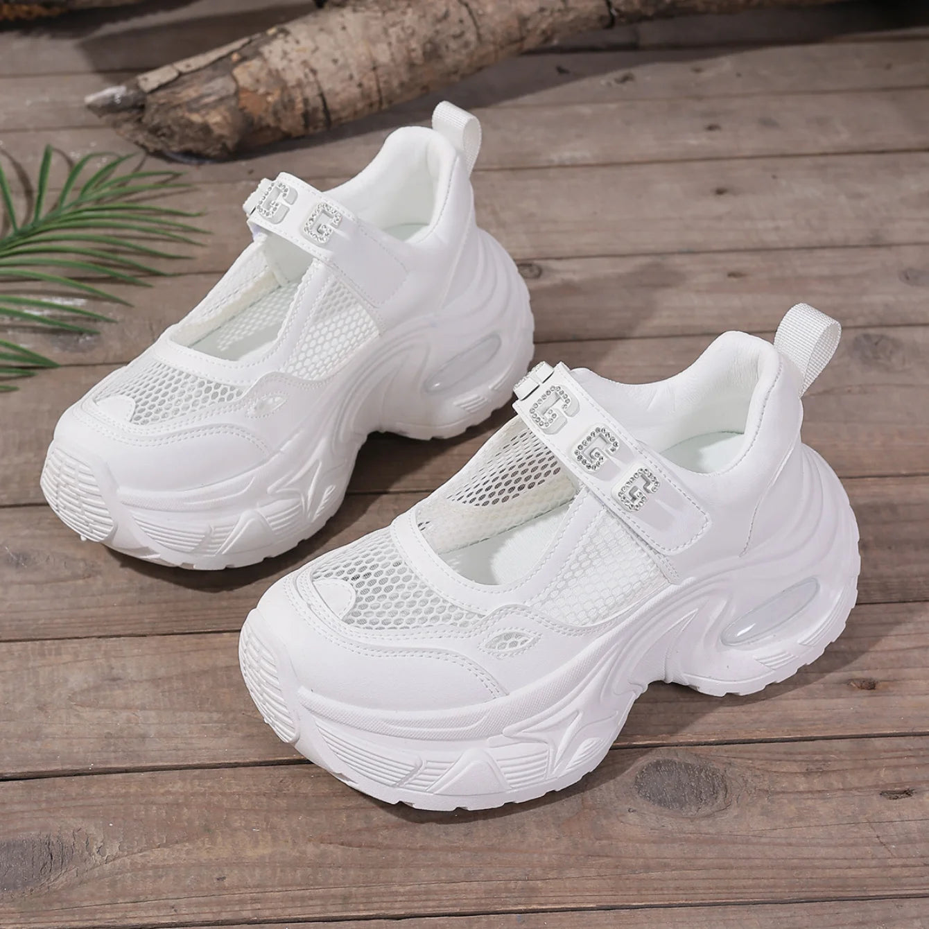 Women Sneakers High Quality Summer Breathable Platform Casual Sneakers Women Height Increased Thick Sole Vulcanized Shoes Women