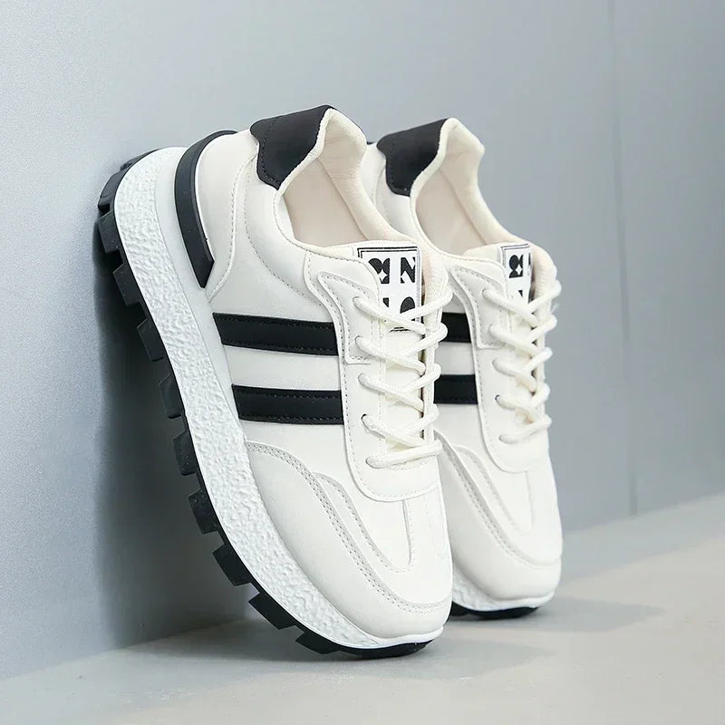 Sneakers Shoes Women 2024 Autumn New Vintage Versatile Casual Lightweight Thick Sole Dad's Shoes Platform Shoes