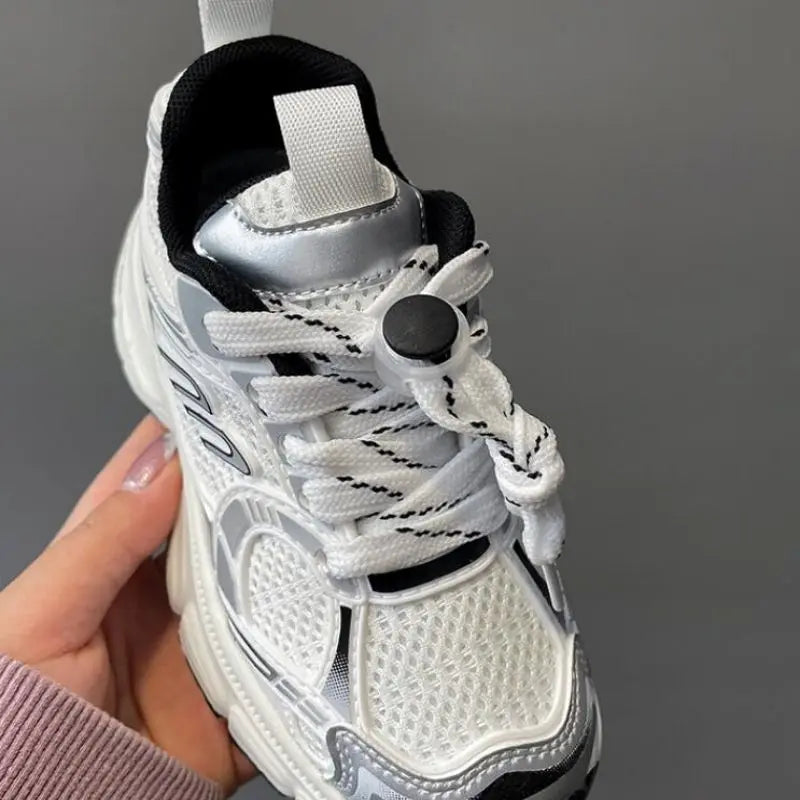 Kids Sneakers New 2025 Spring Summer Fashion Casual Sports Boys Girl Running Trainers Children Mesh Breathable Soft Sole Sneaker