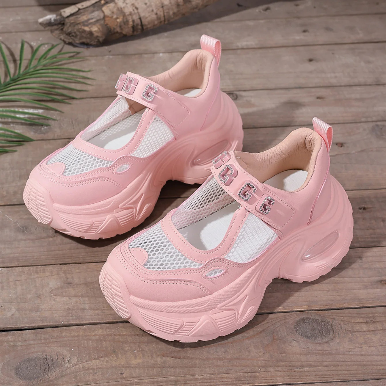 Women Sneakers High Quality Summer Breathable Platform Casual Sneakers Women Height Increased Thick Sole Vulcanized Shoes Women
