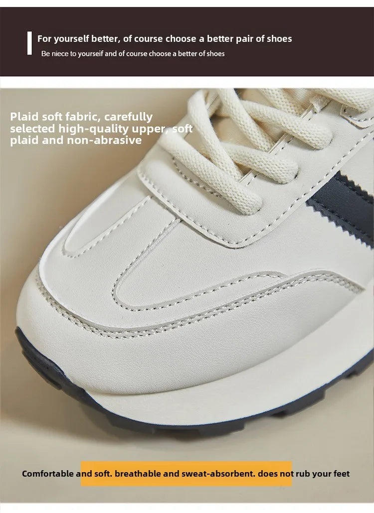 Women's Sneakers Luxury Leather Casual Shoes New Tennis Training Shoes for Women Platform Heighten Vulcanize Shoes Zapatos Mujer