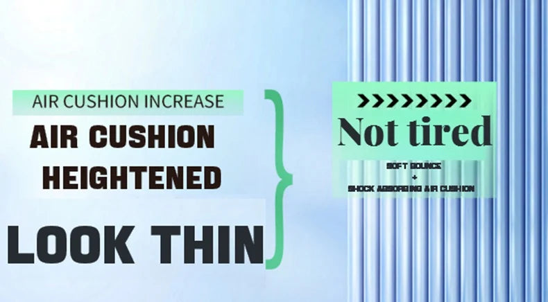 Height Increase Insole for Feet Comfort Plantar Fasciitis Shoes Insoles Men Women Sports Air Shock Absorbing Shoe Pads 1/2Pair