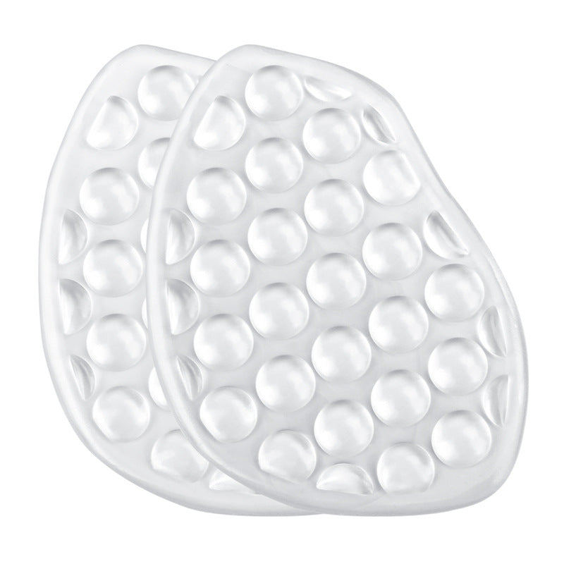 Insoles Ladies High Heel Shoe Insole Female Half Pad Reduces Friction Pain Silicone Forefoot Pad Anti-skid Foot Care Pads