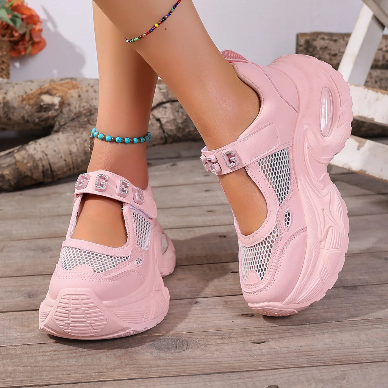 Women Sneakers High Quality Summer Breathable Platform Casual Sneakers Women Height Increased Thick Sole Vulcanized Shoes Women