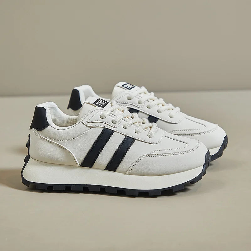Women's Sneakers Luxury Leather Casual Shoes New Tennis Training Shoes for Women Platform Heighten Vulcanize Shoes Zapatos Mujer