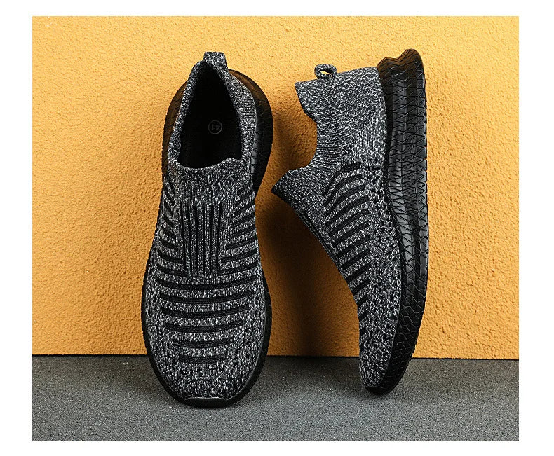 Men Shoes Breathable Men's Sneakers Comfortable Running Shoes Tenis Outdoor Slip On Walking Sneakers Sock Jogging Shoes