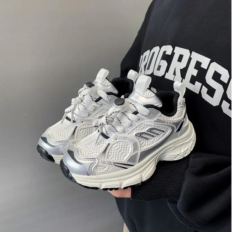 Kids Sneakers New 2025 Spring Summer Fashion Casual Sports Boys Girl Running Trainers Children Mesh Breathable Soft Sole Sneaker