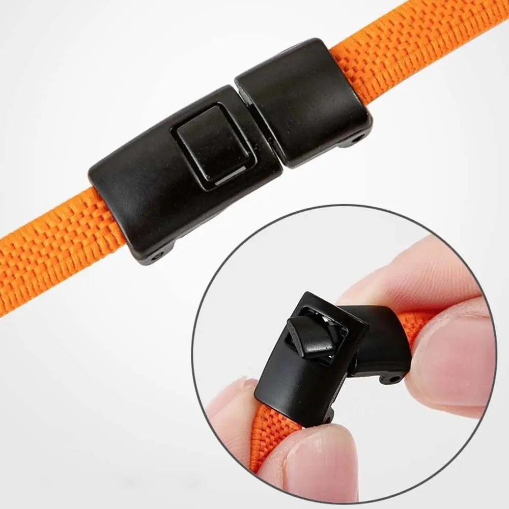 DIY Creative Shoes Accessories No Tie Shoelaces Safety Sneakers Strings Snap Shoelaces Metal Lock Laces Clasp Lazy Laces Buckle