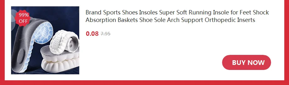 Height Increase Insole for Feet Comfort Plantar Fasciitis Shoes Insoles Men Women Sports Air Shock Absorbing Shoe Pads 1/2Pair