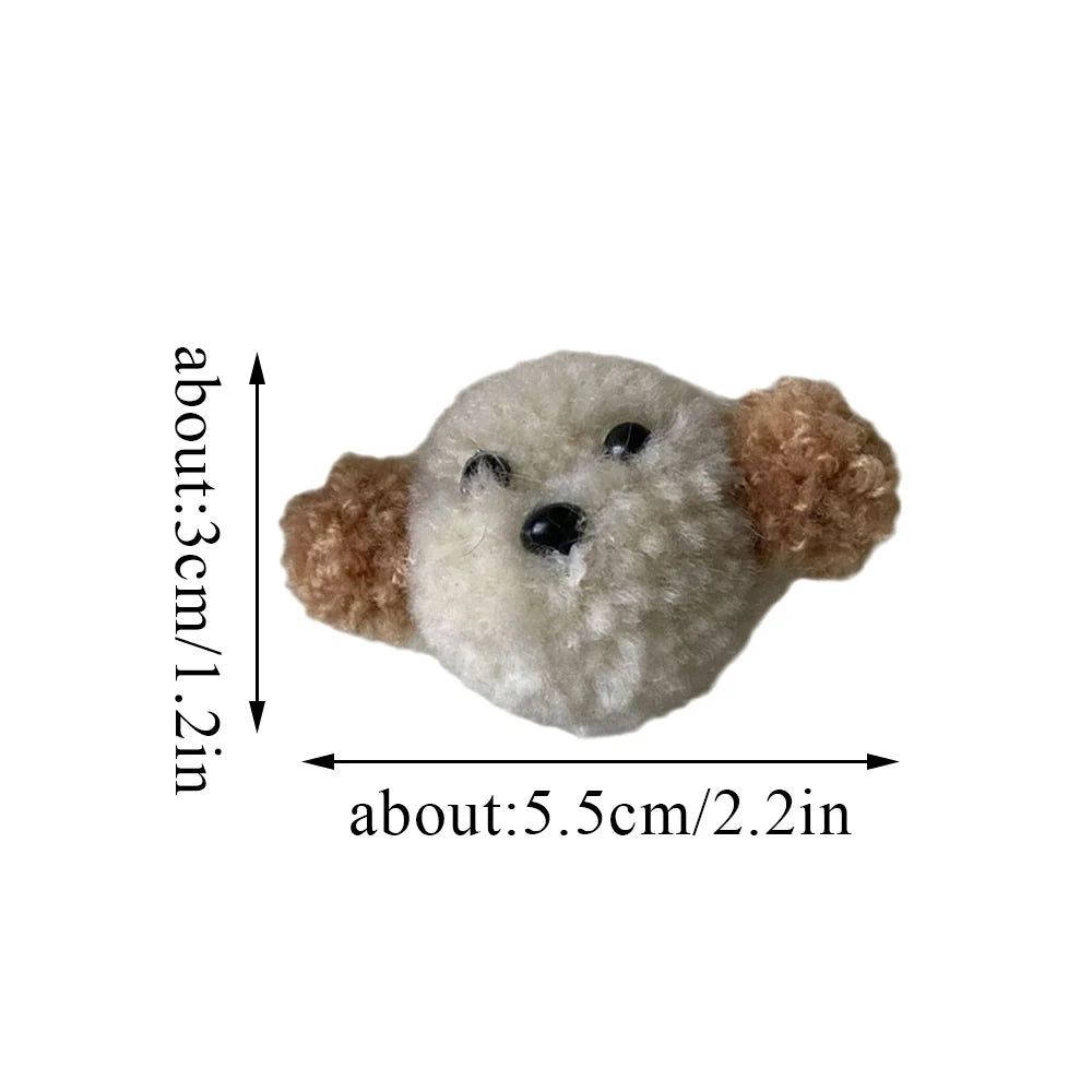 Woman Kids Sneakers Decorations Plush Dog Shoe Charms Versatile Shoe Lace Buckle Cartoon Shoe Clips DIY Sneakers Accessories
