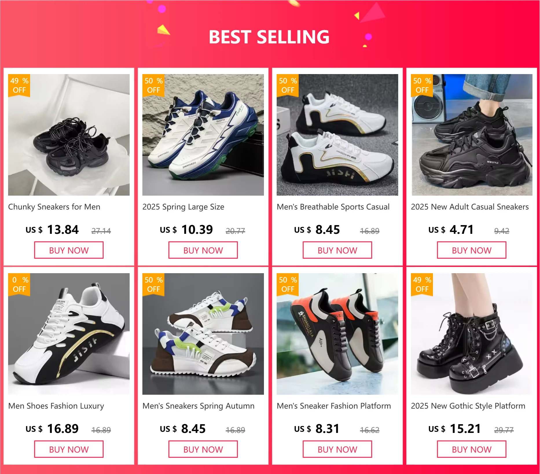 Men's Sneakers 2025 Fashion Non-slip Shock-absorbing Sports Running Shoes Man Lightweight Breathable Training Shoes Tennis Shoes