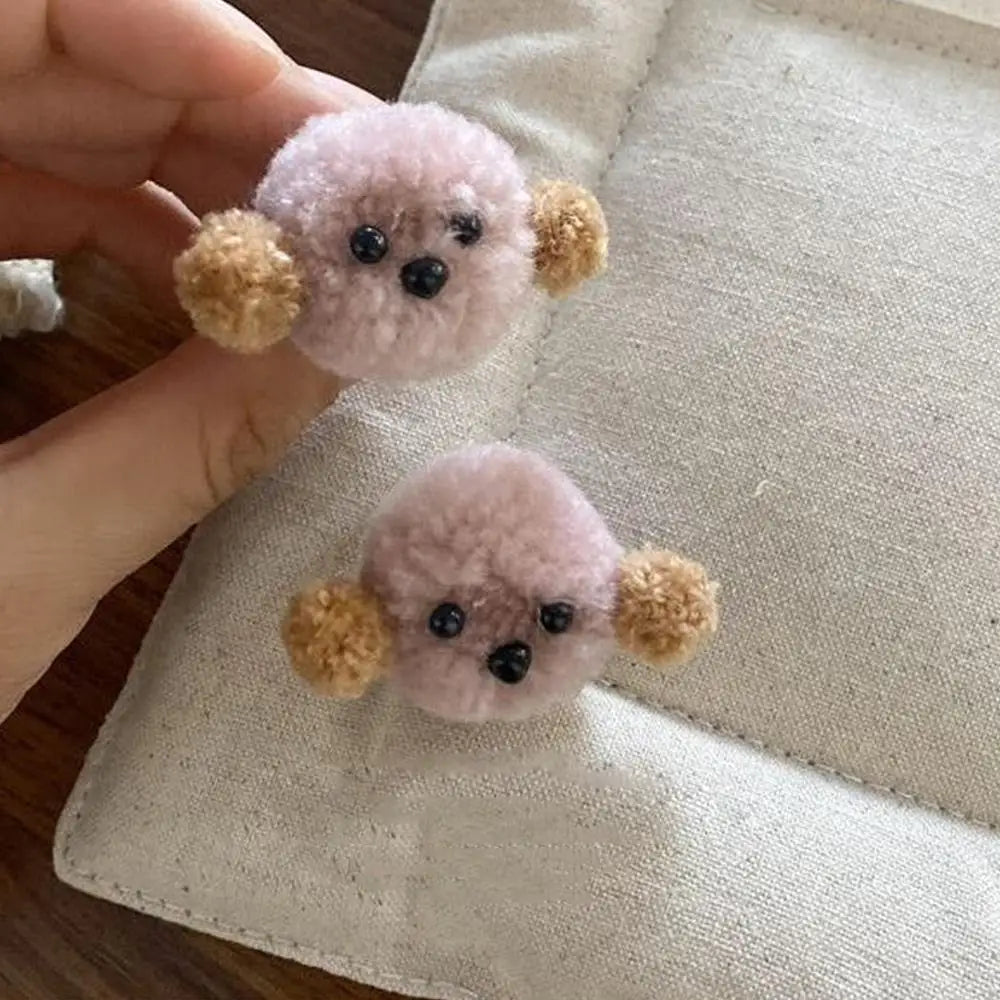 Woman Kids Sneakers Decorations Plush Dog Shoe Charms Versatile Shoe Lace Buckle Cartoon Shoe Clips DIY Sneakers Accessories