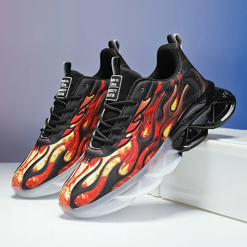 Breathable Sneakers for Men - Plaid, Multifunctional and Casual, Fashionable Design Suitable for All Year Round Wear; Lace-Up Design, Durable Soles, Cushioning Insoles and Lining, Suitable for Daily Use, Outdoor Activities an