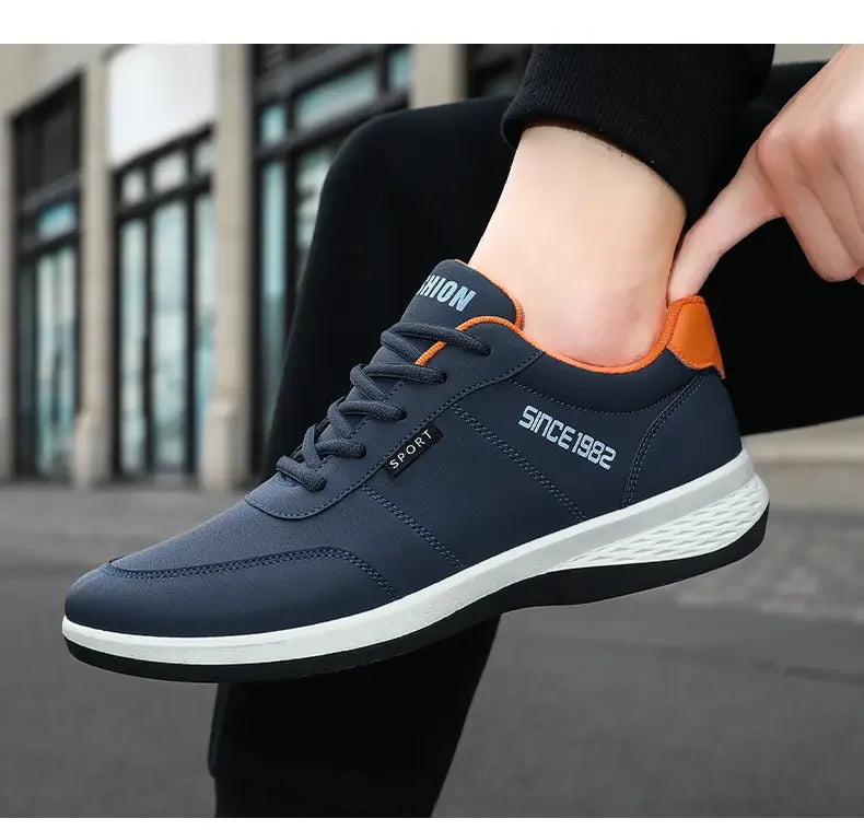 Sneakers Shoes Man Flat Bottomed Sports Shock-absorbing Comfortable Lace Up Summer Training Soft Soled Outdoor Running Shoes