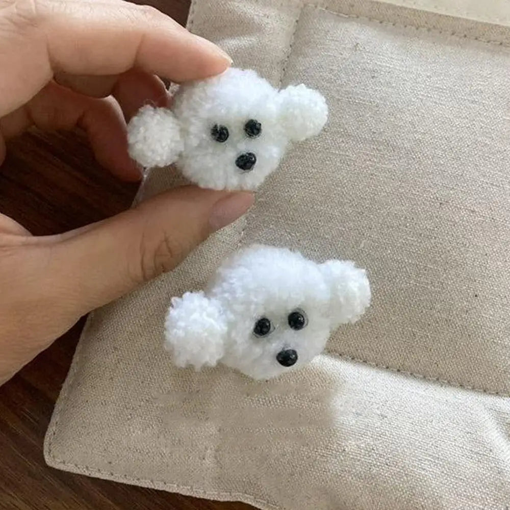 Woman Kids Sneakers Decorations Plush Dog Shoe Charms Versatile Shoe Lace Buckle Cartoon Shoe Clips DIY Sneakers Accessories