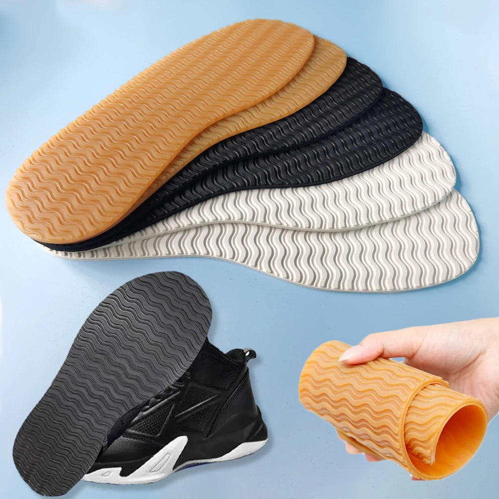 Rubber Soles for Bottom of Shoes Repair Replacement Material for Shoes Non-Slip Full Sole Protector Sneakers DIY Outsole Insoles
