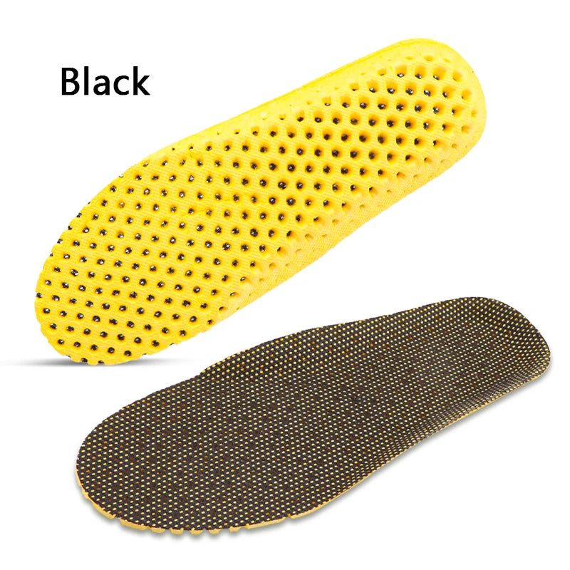Sports shoe insole is comfortable, breathable, and soft. The insole absorbs sweat and wicks sweat. Sports shoe honeycomb insole
