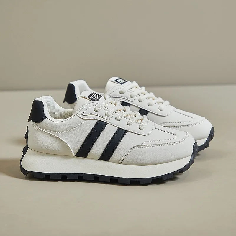 Women's Sneakers Luxury Leather Casual Shoes New Tennis Training Shoes for Women Platform Heighten Vulcanize Shoes Zapatos Mujer