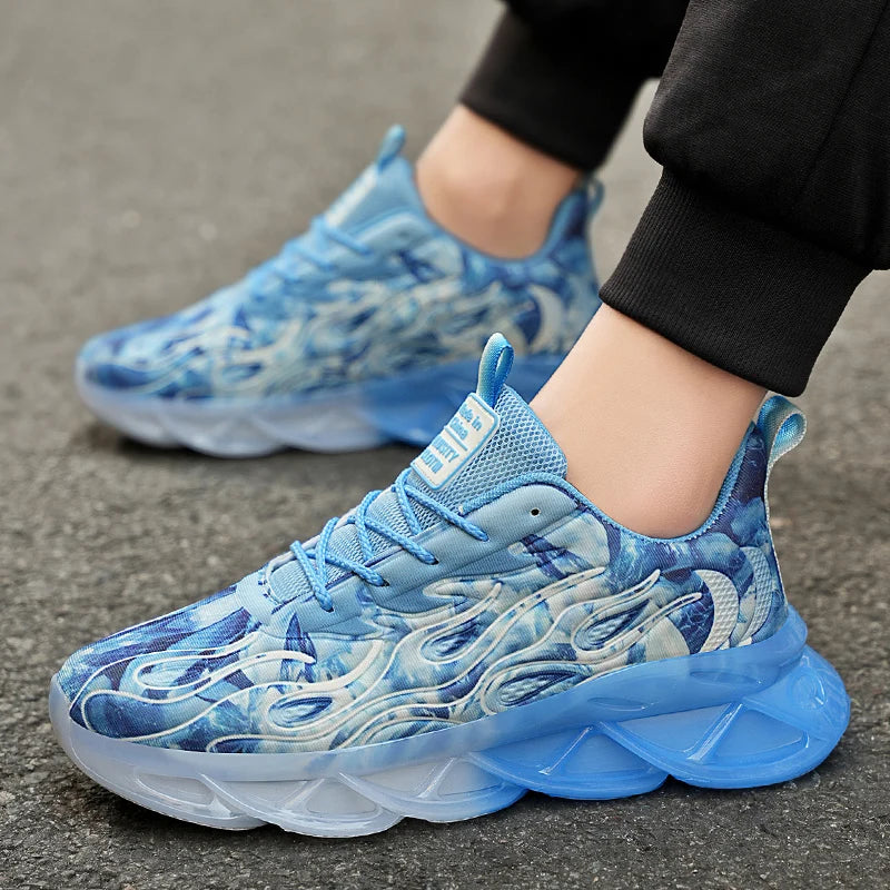 Breathable Sneakers for Men - Plaid, Multifunctional and Casual, Fashionable Design Suitable for All Year Round Wear; Lace-Up Design, Durable Soles, Cushioning Insoles and Lining, Suitable for Daily Use, Outdoor Activities an