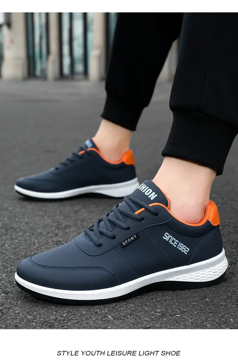 Sneakers Shoes Man Flat Bottomed Sports Shock-absorbing Comfortable Lace Up Summer Training Soft Soled Outdoor Running Shoes
