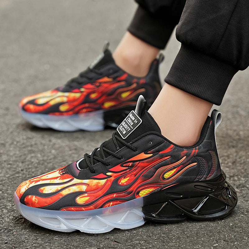 Breathable Sneakers for Men - Plaid, Multifunctional and Casual, Fashionable Design Suitable for All Year Round Wear; Lace-Up Design, Durable Soles, Cushioning Insoles and Lining, Suitable for Daily Use, Outdoor Activities an