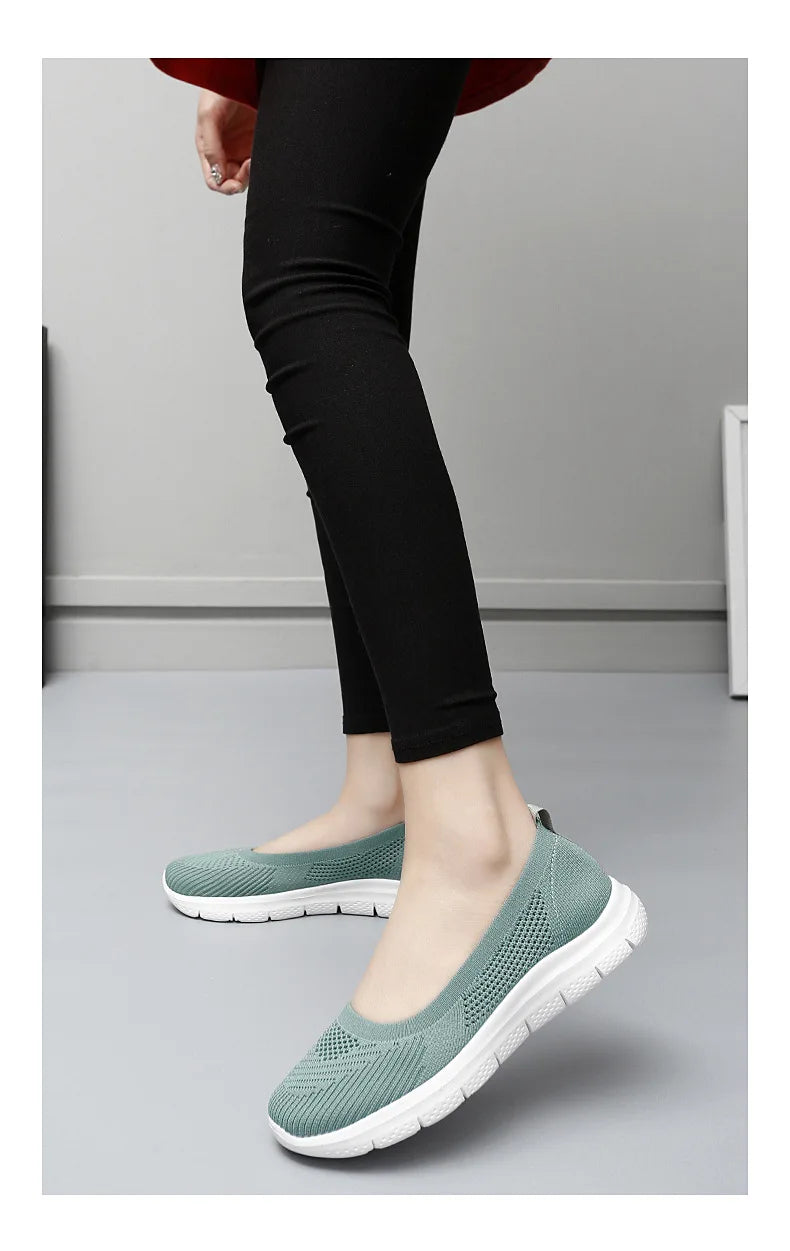Sneakers Fashion2022 Women  Socks Shoes Casual White Sneakers Summer knitted Vulcanized Shoes Women Trainers Tenis Feminino