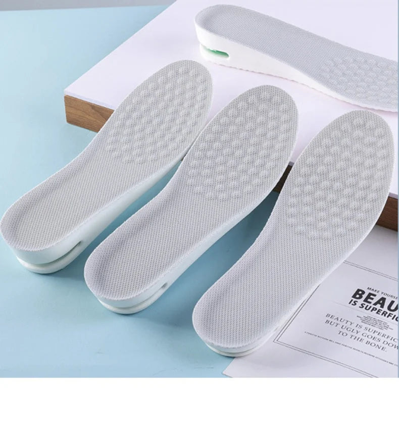 Height Increase Insole for Feet Comfort Plantar Fasciitis Shoes Insoles Men Women Sports Air Shock Absorbing Shoe Pads 1/2Pair