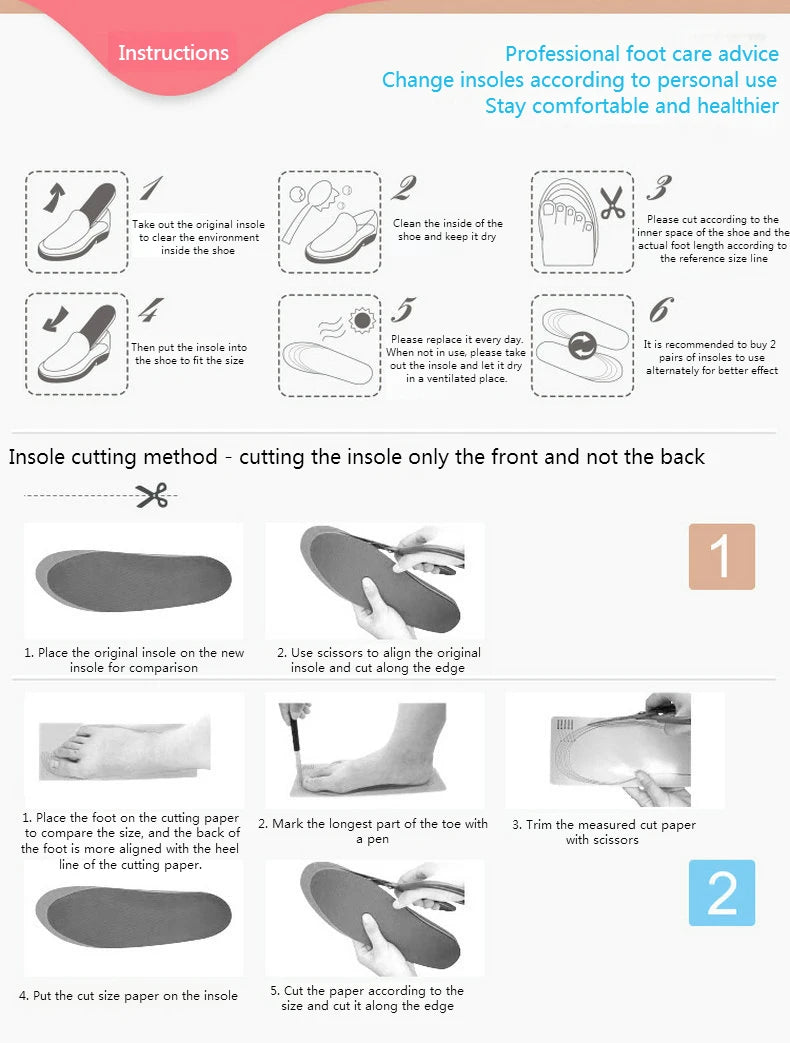 Soft Sports Insole for Shoes Comfortable Plantar Fasciitis Insoles for Feet Man Women Orthopedic Shoe Sole Running Accessories